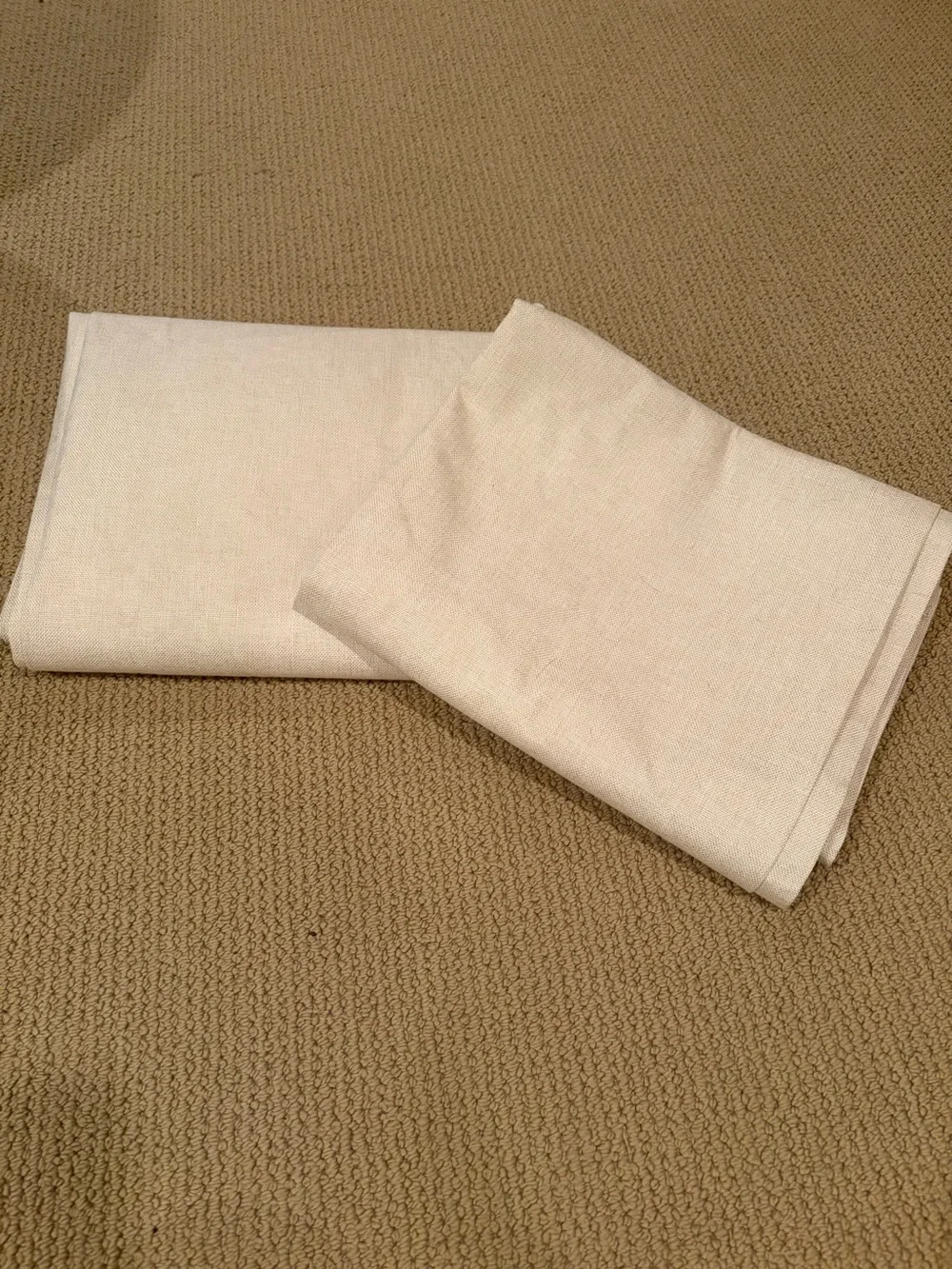 Beige flax “Blackout” curtains - Set of 2 49”x 84”